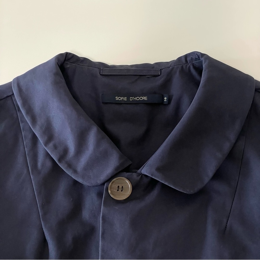 Sofie D’hoore Boxy Cropped Button Front Cotton Ja… - image 6